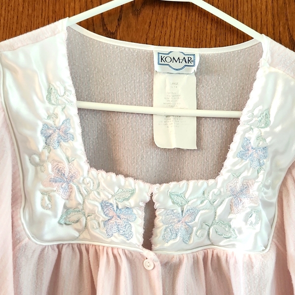 Vintage 2-pc Komar soft pajama set; Size  Lg/ 16/18 - Picture 2 of 9